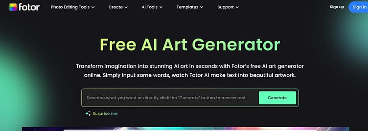 Fotor AI Art Generator
